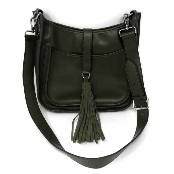 Colab Handbags - Colab Womens Crossbody Bag Olive Green Adjustable